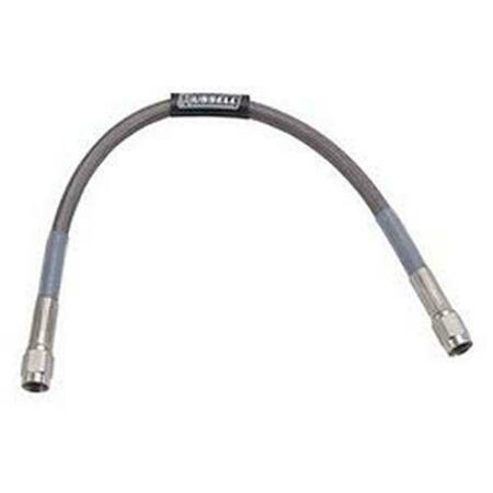 RUSSELL-EDEL 18 in. Straight -3AN to -3AN Competition Brake Hose Assembly, Blue R62-656040